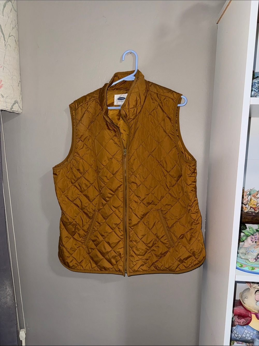Old navy mustard yellow quilted vest